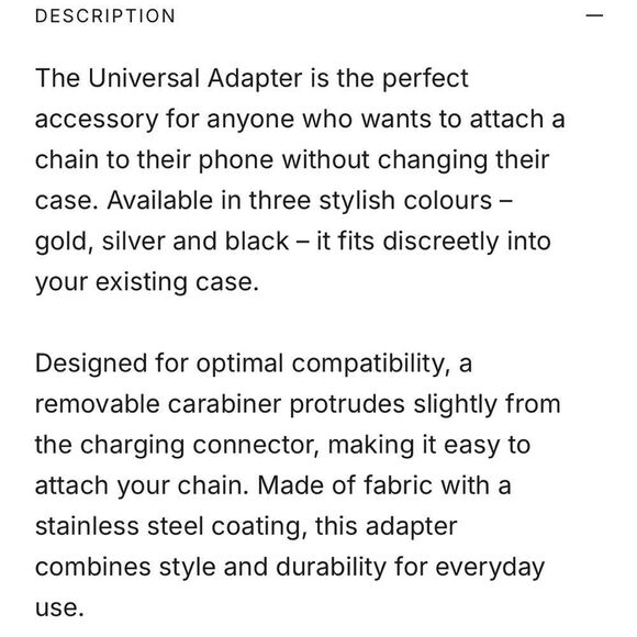 LCF Silver Universal Adapter. NWT. - Picture 4 of 6